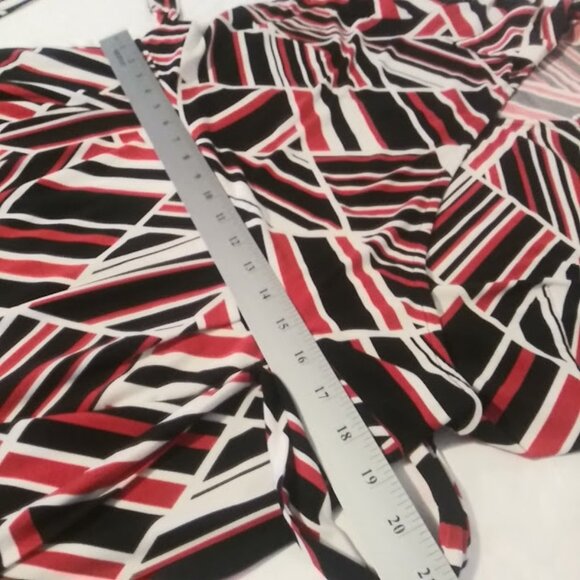 Studio One New York women's size XL red, white and black diamond dress - Picture 8 of 16